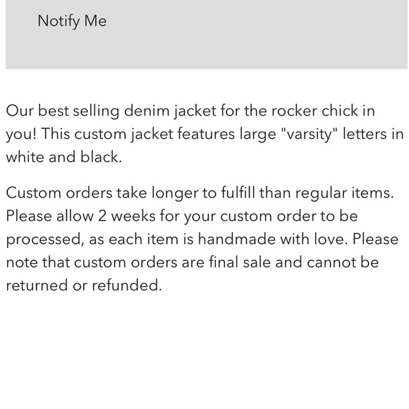 . Judith March Rock N Roll Navy Distressed Patch Varsity Denim Jacket - Picture 7 of 9